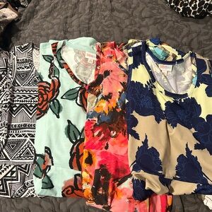 Lot of 4 XS LuLaRoe Nicki tank dresses